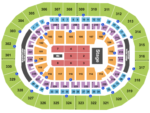 Paycom Center Bert Kreischer Seating Chart